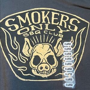 Smokers Only BBQ Club Gray T-Shirt
